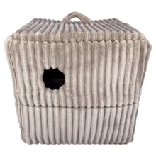 Mousse Large Cube Velour Corduroy Cat Bed